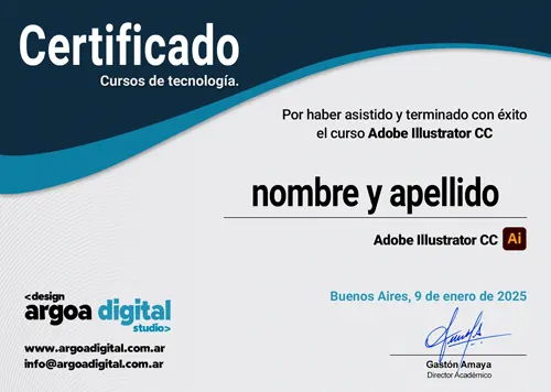 Certificado Adobe Illustrator CC